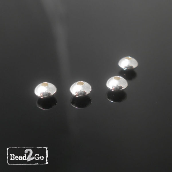 Silver Highly Polished Beads